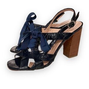 Marc by Marc Jacobs Blue Patent Leather Sandals